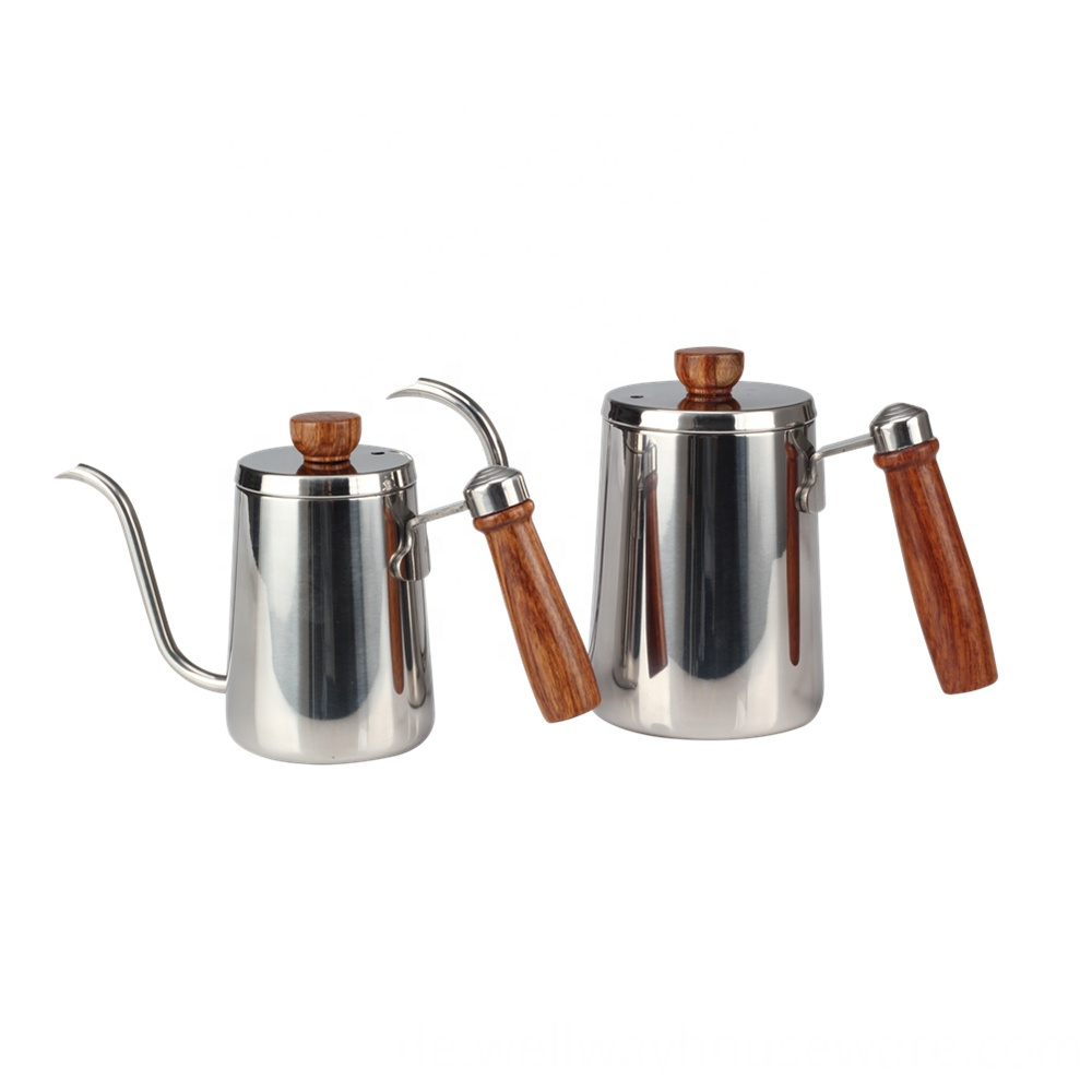 Edelstahl über Gooseneck Kettle Metal gießen 1 Stainless Steel Pour Over Gooseneck Kettle Metal 1